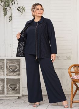 Picture of 3 PIECE ELEGANT SUIT WITH LACE - QUALITY PLUS SIZE DESIGN